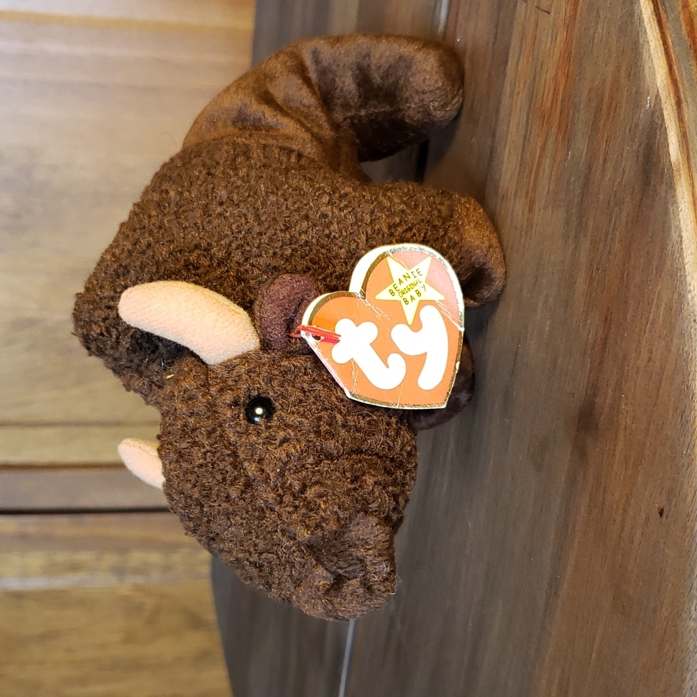 Ty 1998 ROAM the Bison Buffalo Beanie Baby